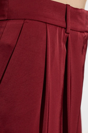 PANTALONI IN RASO BORDEAUX MICHAEL MICHAEL KORS CON RIGHE DRITTE MT530VRAYJ 602 MICHAEL KORS 