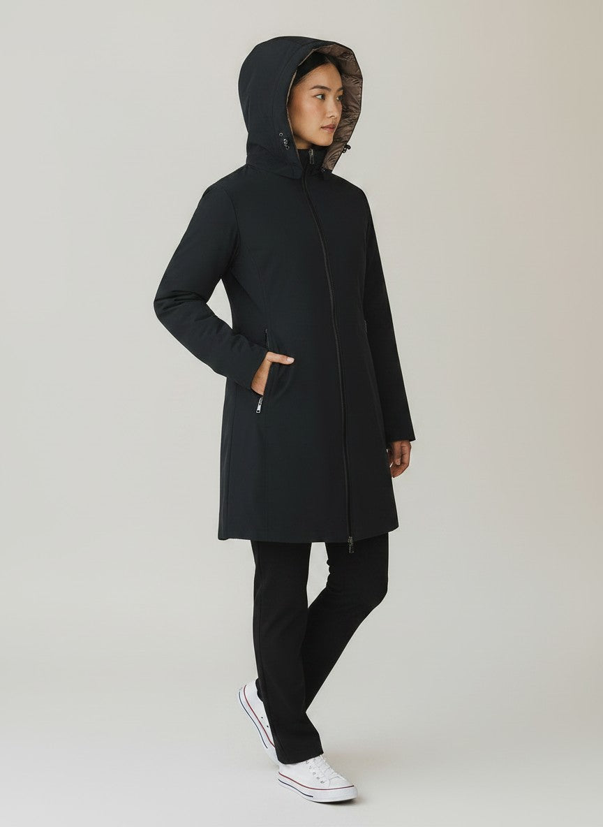 Piumino Museum Elizabeth double nero/bronzo MUWI26W503 ELIZABETH 20671S BLACK MUSEUM 