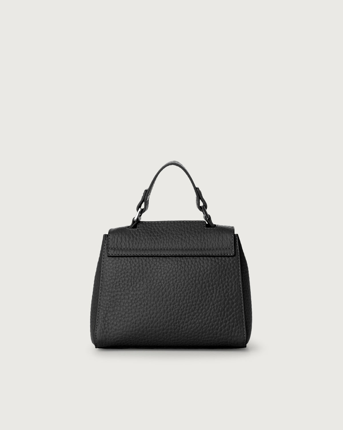 Borsa Sveva Soft Mini a mano in pelle con tracolla B02019SOF NERO ORCIANI 