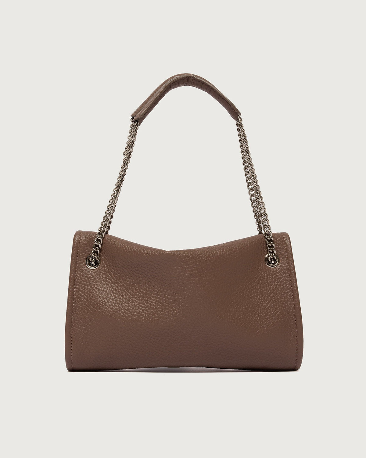 Borsa Venus Soft Small a spalla in pelle martellata<BR/> B02240SOF VISONE ORCIANI 