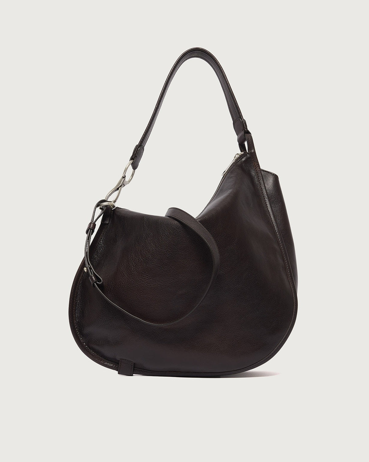 Borsa Chaos Lagoon Midi a spalla in pelle con tracolla B02248LGN MORO ORCIANI 