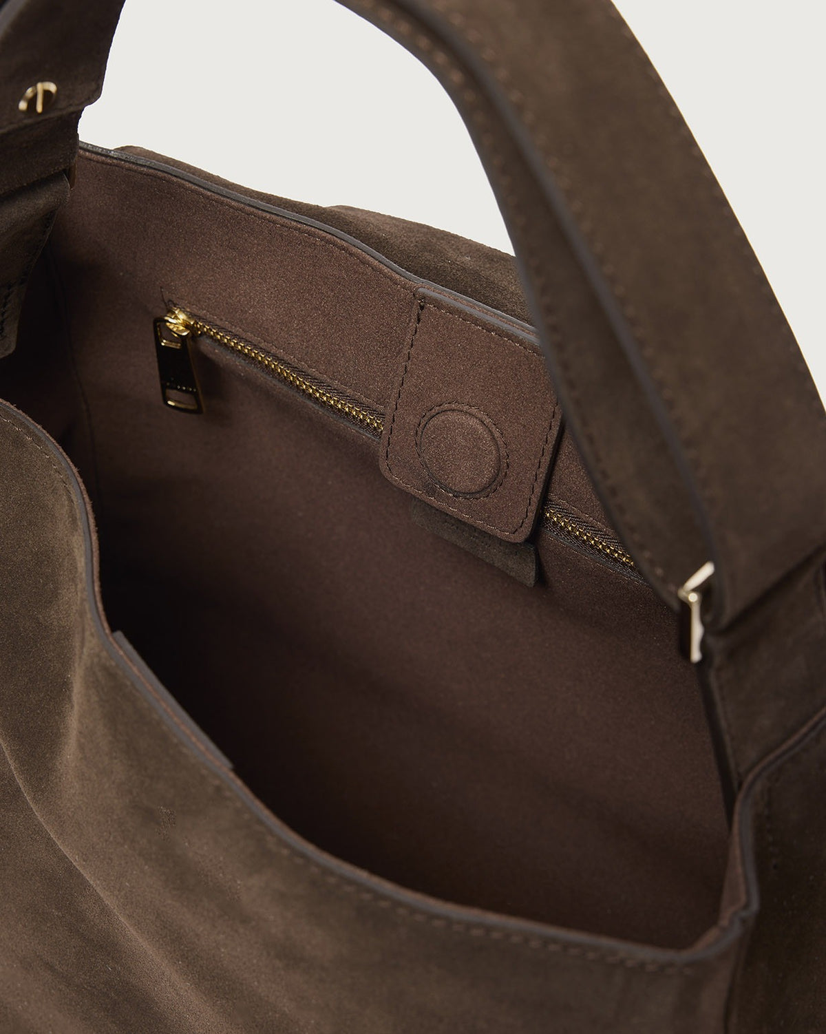 Borsa Sveva Peach Cargo Midi a spalla in suede BP2006PEO TESTADIMORO ORCIANI 