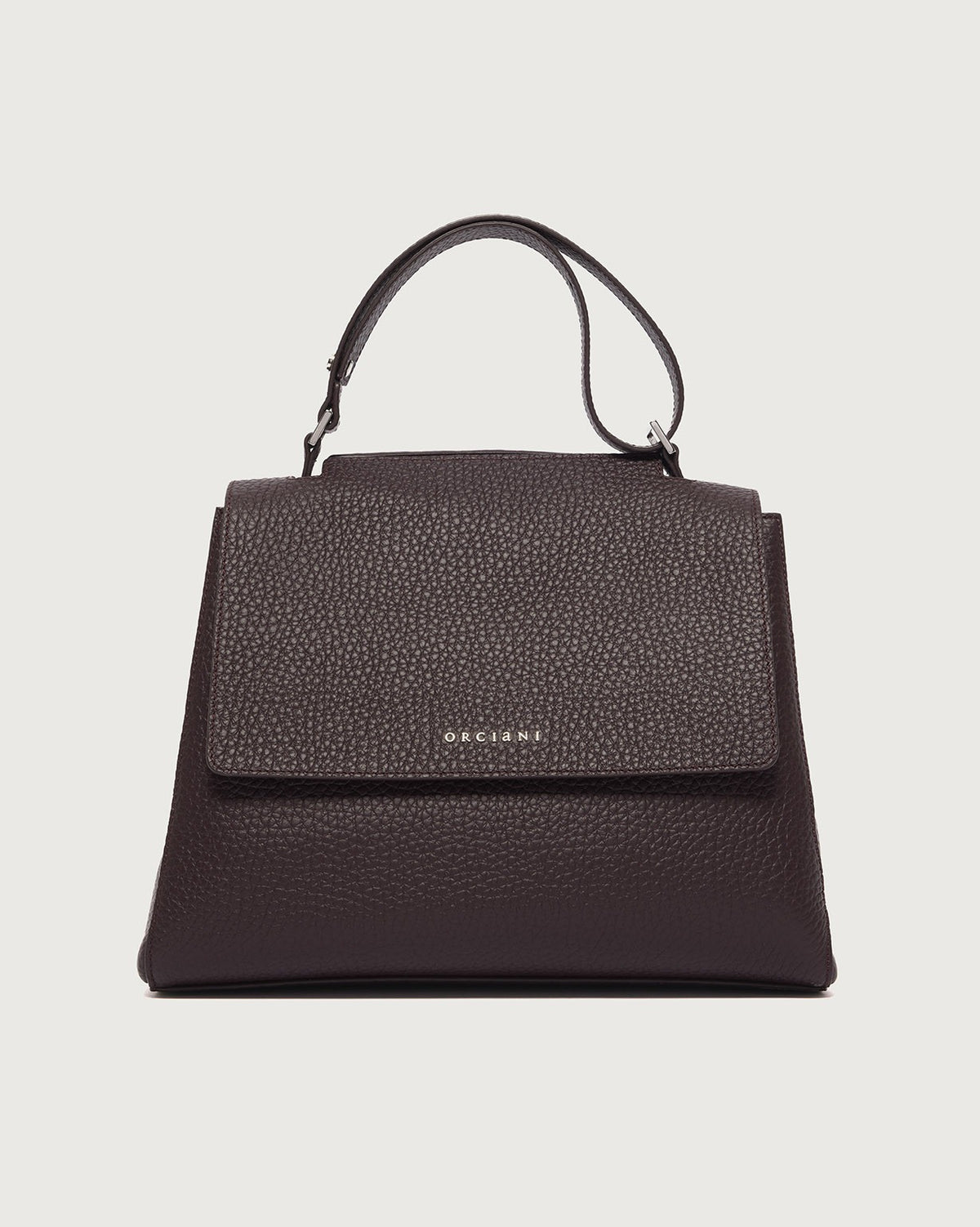 Borsa Sveva Soft Midi a spalla in pelle con tracolla<BR/> BT2006SOF BURGUNDY ORCIANI 