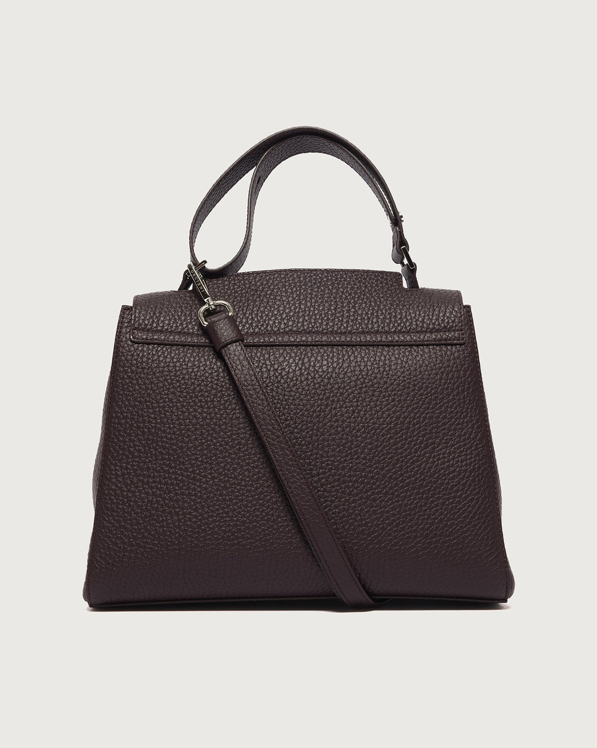 Borsa Sveva Soft Midi a spalla in pelle con tracolla<BR/> BT2006SOF BURGUNDY ORCIANI 