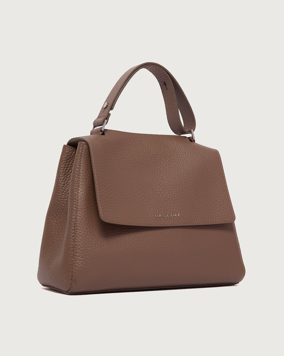 Borsa Sveva Soft Midi a spalla in pelle con tracolla<BR/> BT2006SOF VISONE ORCIANI 