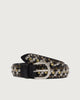 Cintura Bull Soft in cuoio con borchie 3,5 cm