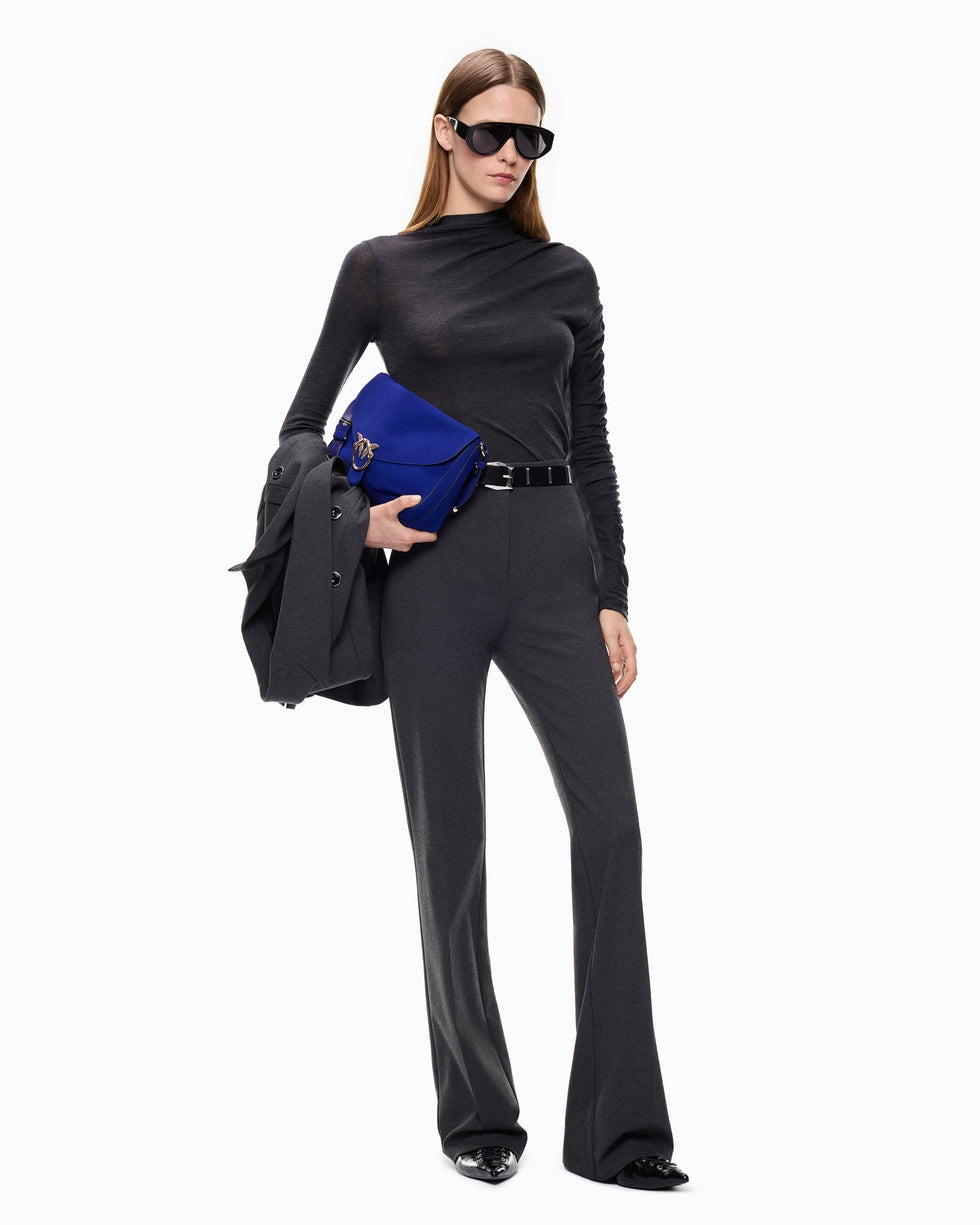 PINKO Pantaloni flared in punto stoffa 100054A3NV I76 PINKO 