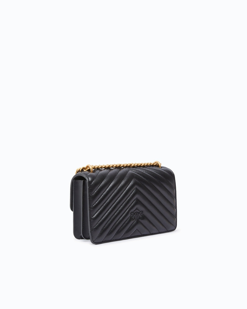 Borsa piccola a tracolla Love Bag One Chevron 100074A0GK Z99Q PINKO 