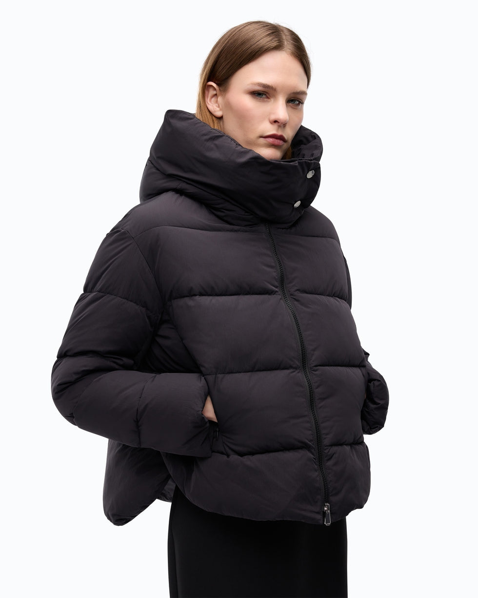 Piumino con cappuccio in tela tecnica 101602A3EA Z99 PINKO 