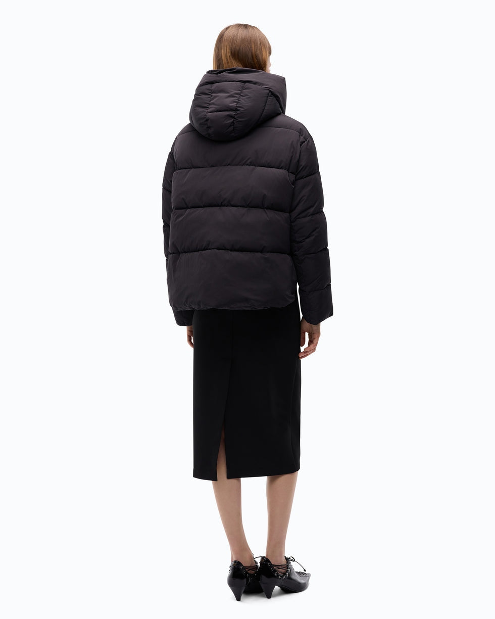 Piumino con cappuccio in tela tecnica 101602A3EA Z99 PINKO 