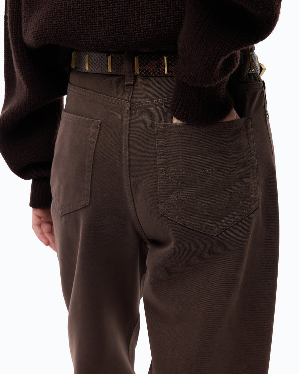 PINKO Pantaloni barrel fit in bull denim 103857A3KU L72 PINKO 