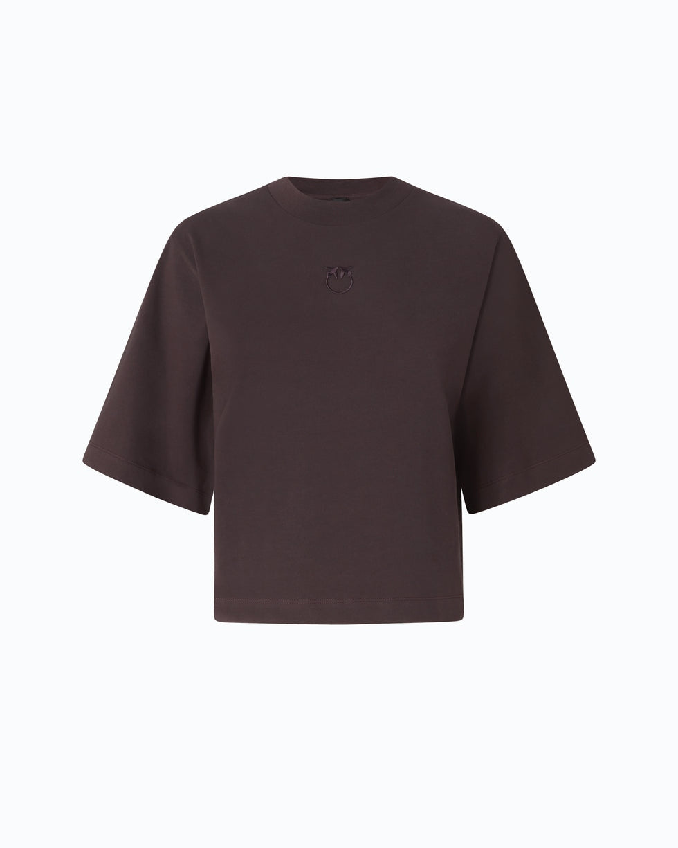 PINKO T-shirt con maniche ampie e logo Love Birds 104604A3HM L72 PINKO 