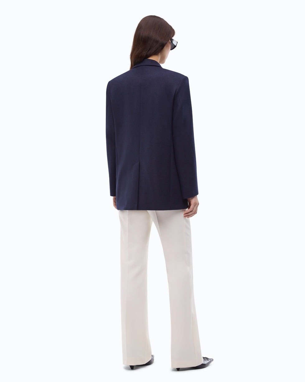 Blazer doppiopetto in flanella di jersey 106099A3Q5 F92 PINKO 