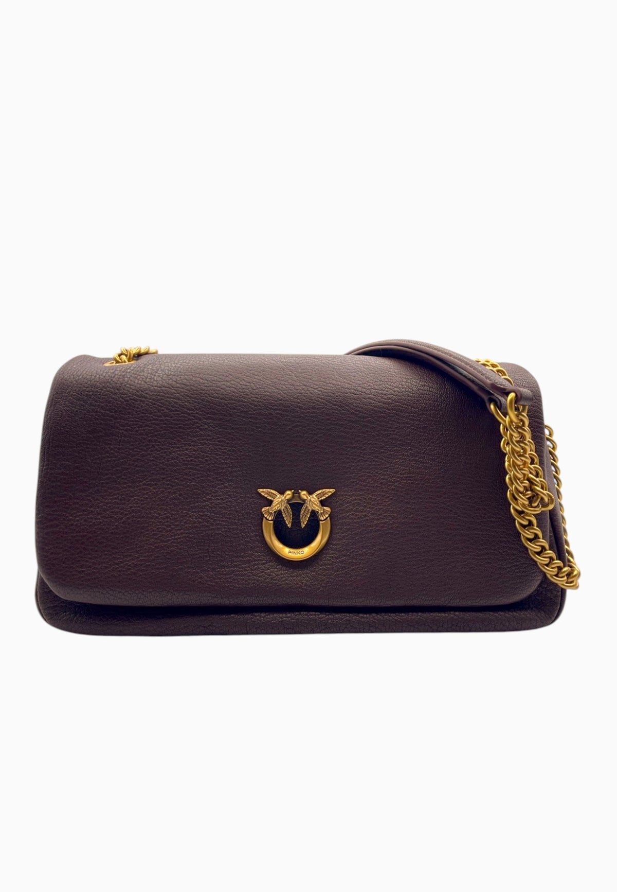 PINKO CLICK SOFT HORIZONTAL BORSA CASTANO 107022A3CX L88Q PINKO 