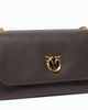 Borsa a tracolla media Love Bag Click Soft Horizontal in pelle fiore