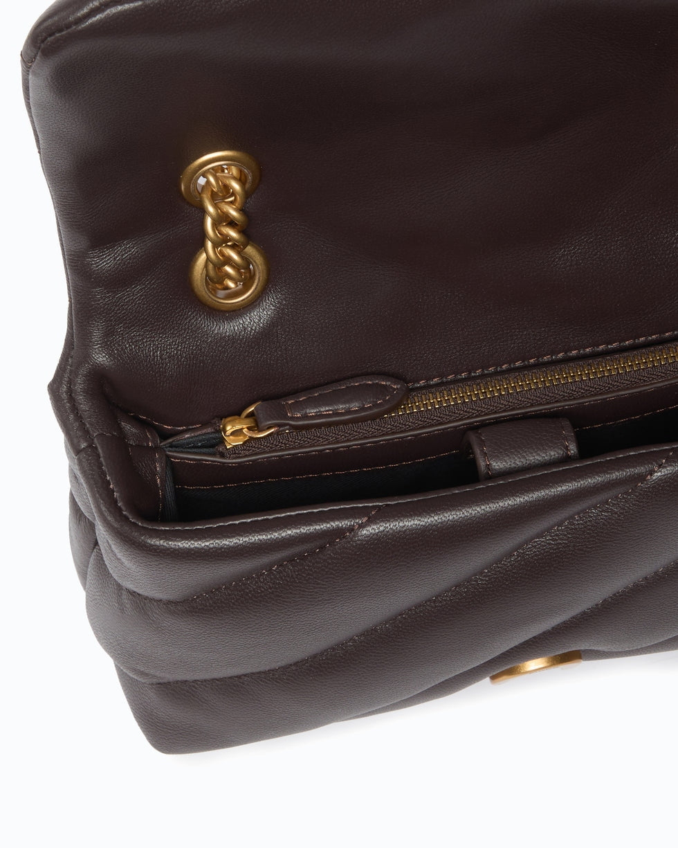 PINKO Borsa a tracolla Mini Love Bag Puff in nappa trapuntata con fibbia gioiello 107058A0F2 M12Q PINKO 