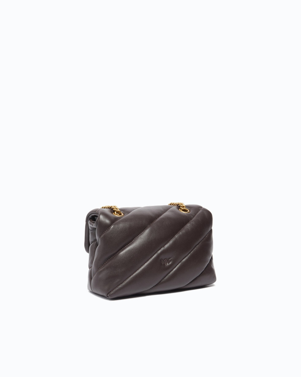 PINKO Borsa a tracolla Mini Love Bag Puff in nappa trapuntata con fibbia gioiello 107058A0F2 M12Q PINKO 