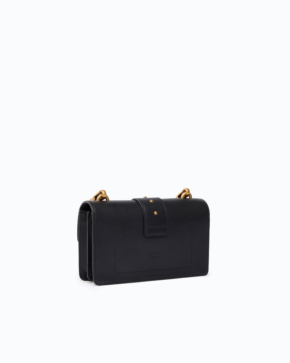 Borsa a tracolla Mini Love Bag One in pelle con fibbia gioiello 107071A0F1 Z99Q PINKO 