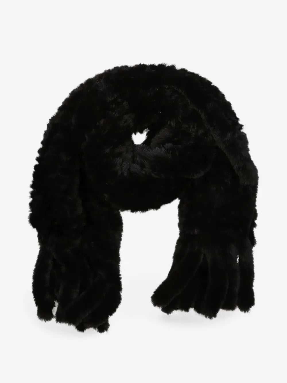PINKO<BR/>Sciarpa Gelso in pelliccia sintetica con frange 107079A3EH Z99 PINKO 