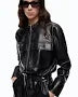 Abito midi effetto pelle con zip 107226A3MR Z99 PINKO 