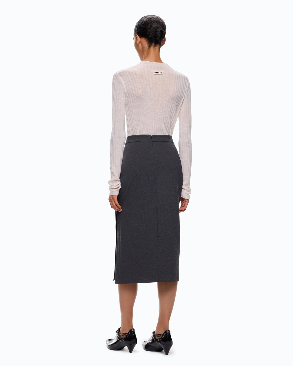 PINKO Gonna pencil in punto stoffa 107229A3AH I76 PINKO 