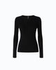 PINKO Maglia a costine con pizzo
