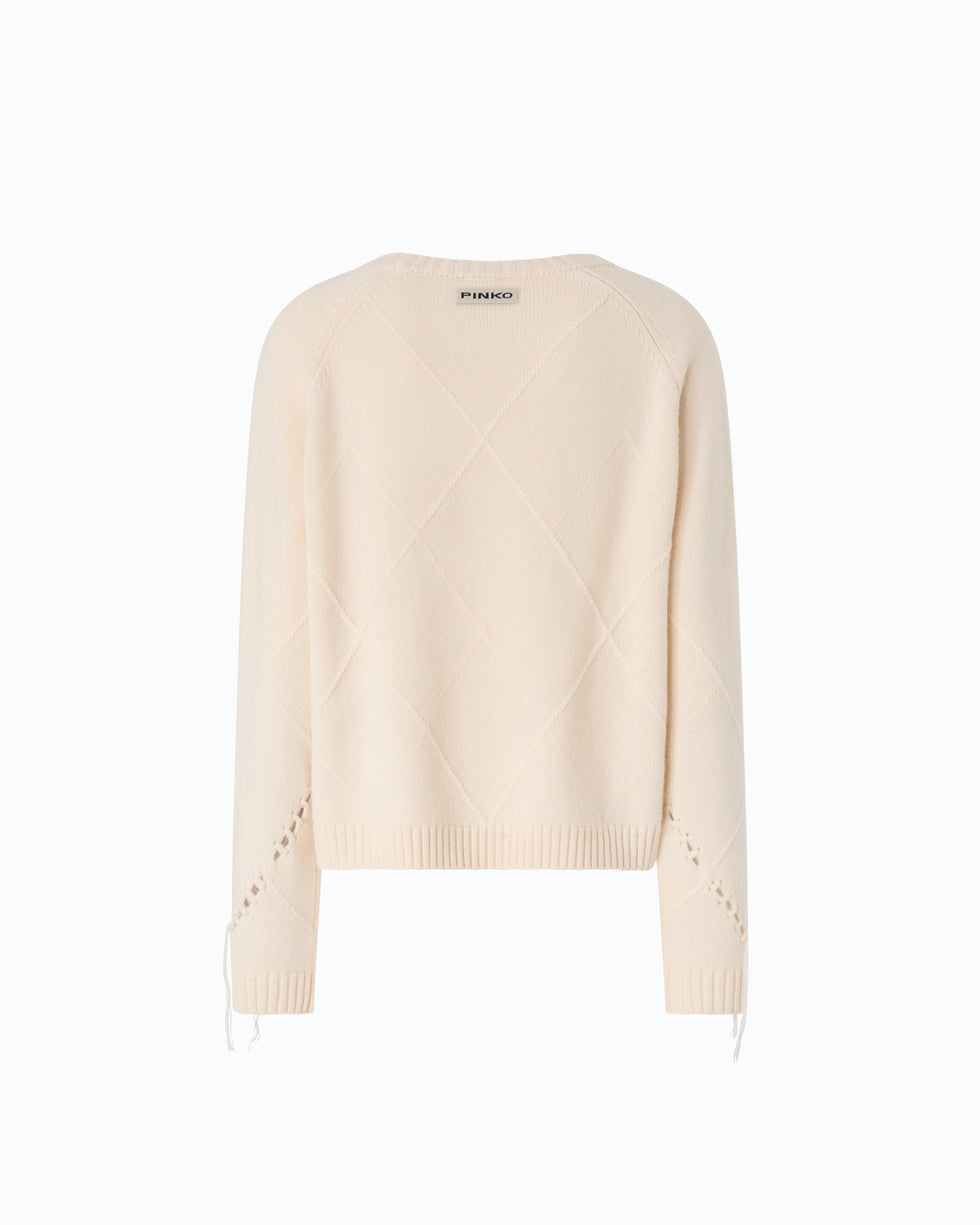 PINKO Maglione in lana e cashmere con maxi rombi 107377A3JE C15 PINKO 
