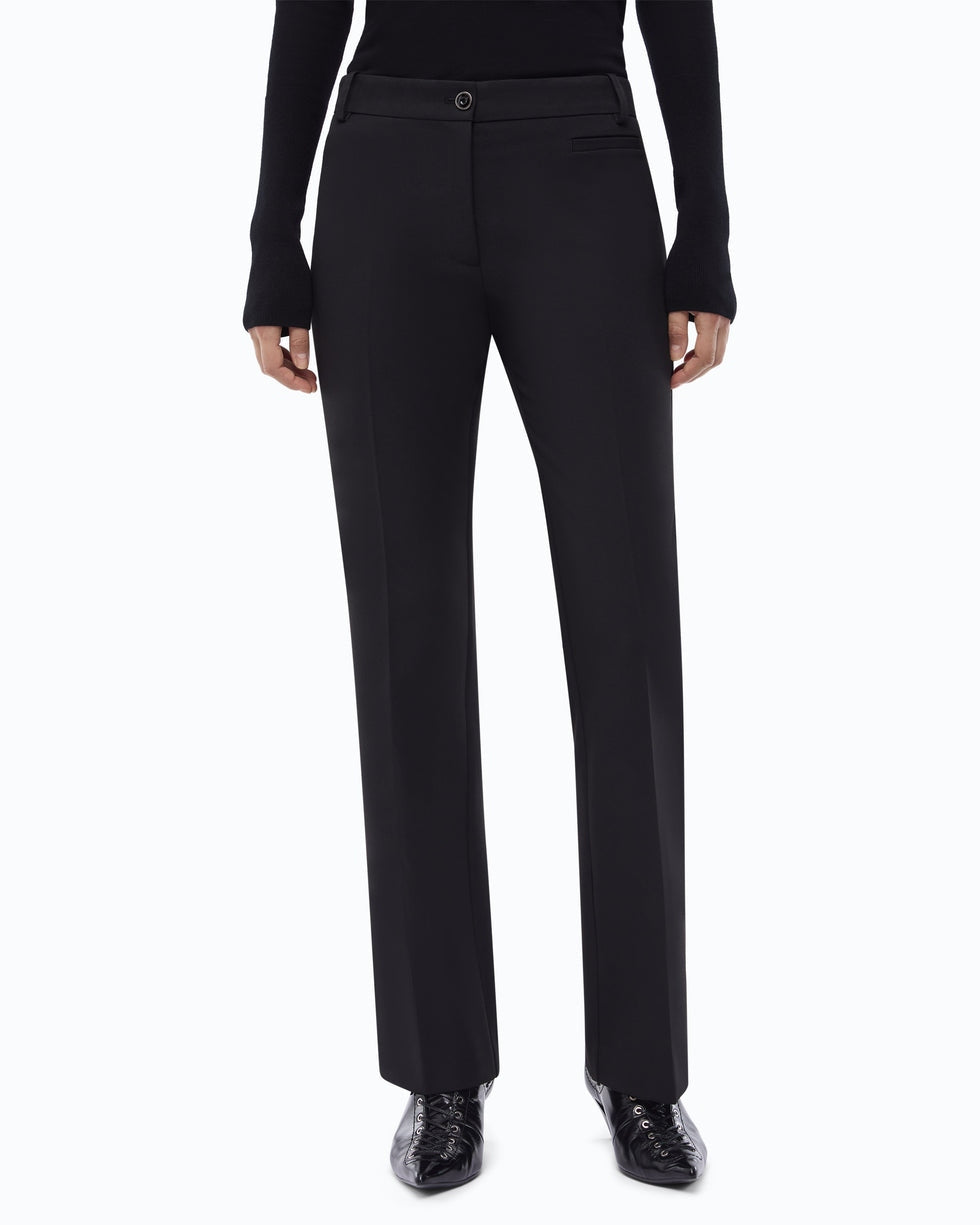 Pantaloni con piega stirata protea 107415A3DA Z99 PINKO 