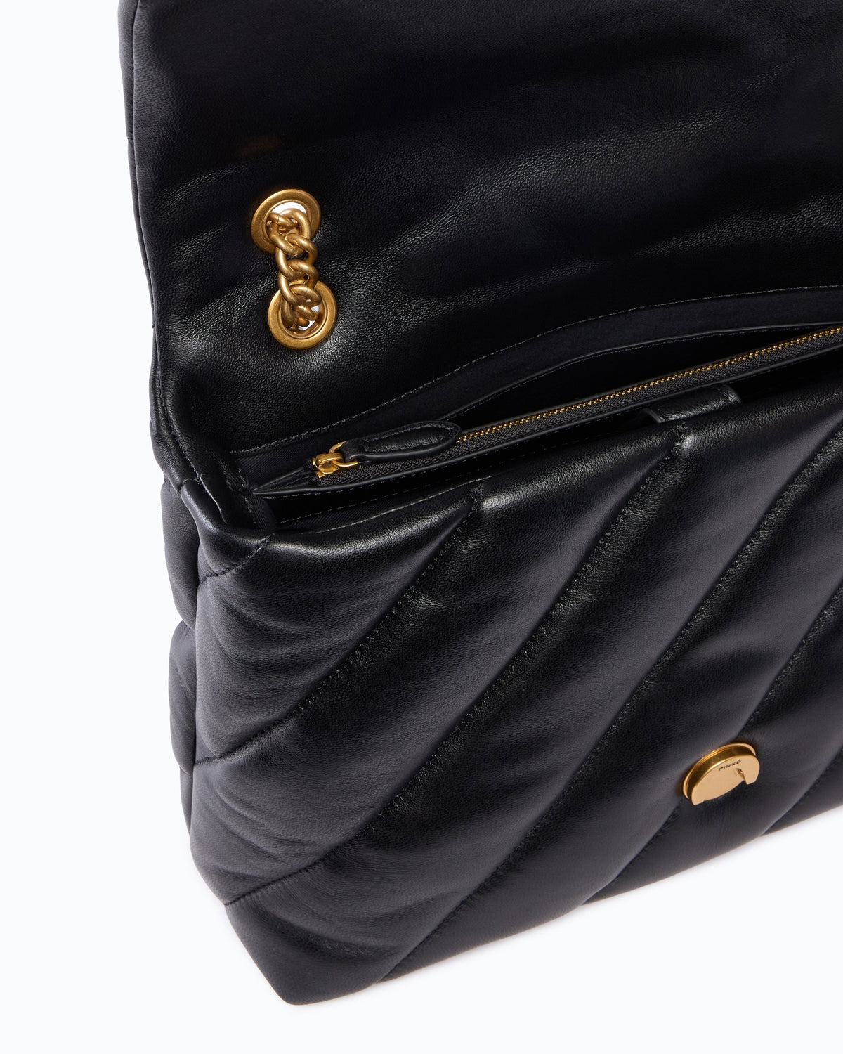 Borsa grande a tracolla Love Bag Puff Maxi Quilt New Buckle 107615A0F2 Z99Q PINKO 
