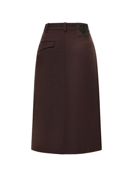 PINKO Gonna longuette in misto lana marzemino 107713A3MS M04 PINKO 