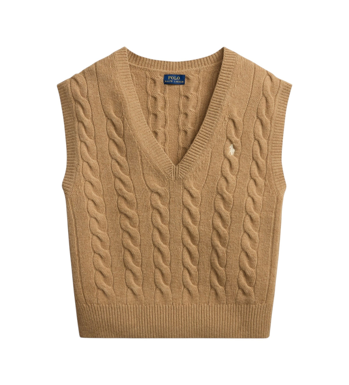 Gilet in maglia di lana e cashmere a trecce 211949994 001 RALPH LAUREN 