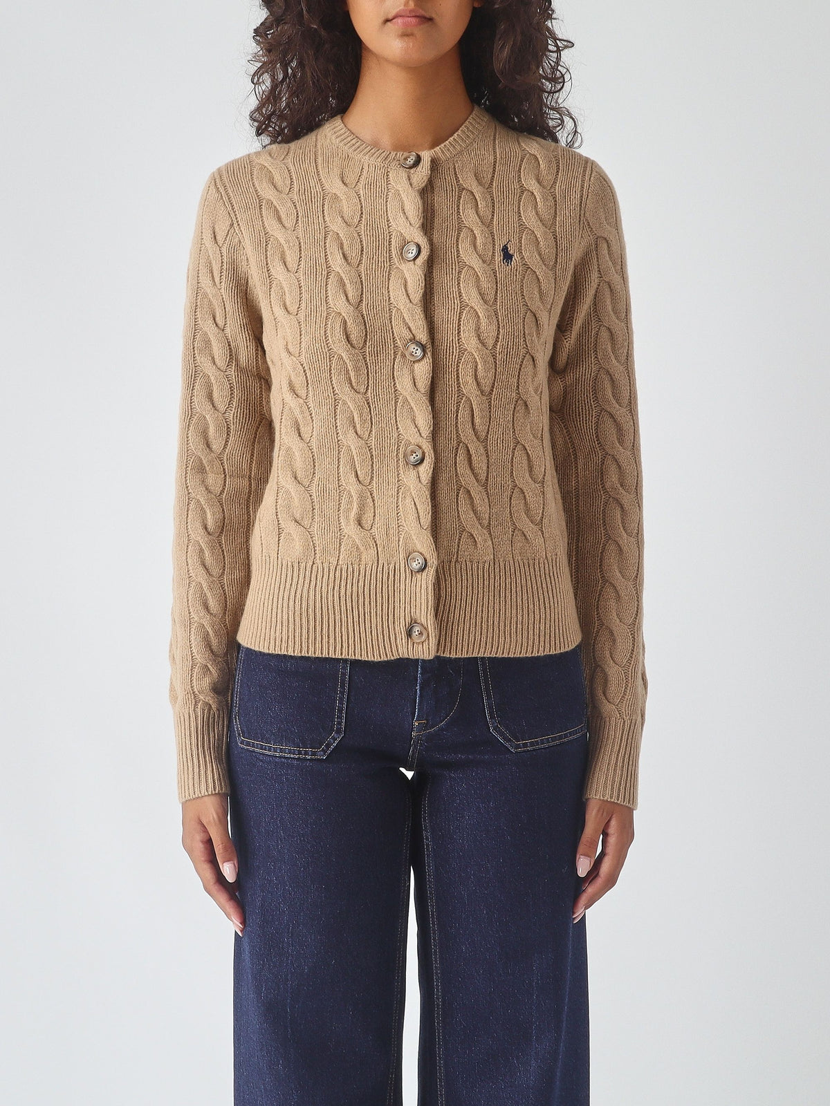 Cardigan donna in lana e cachemire 211972104 001 RALPH LAUREN 