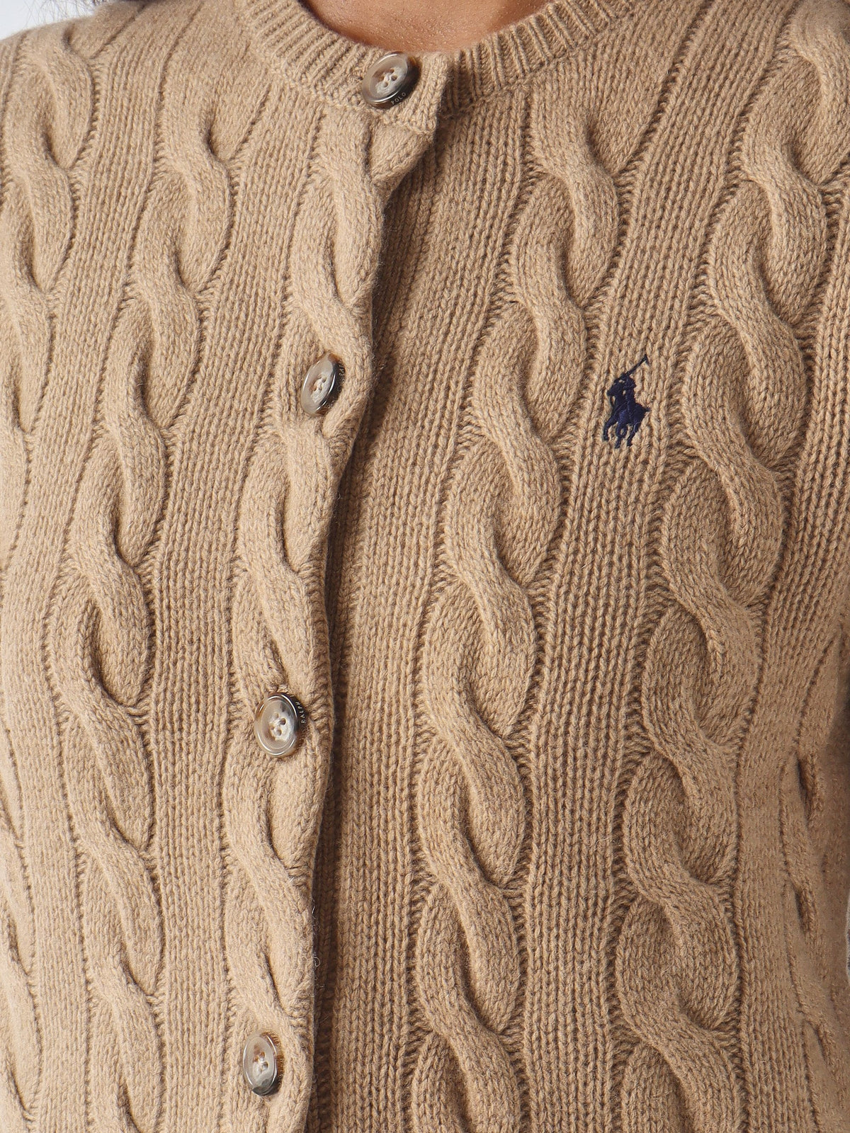 Cardigan donna in lana e cachemire 211972104 001 RALPH LAUREN 