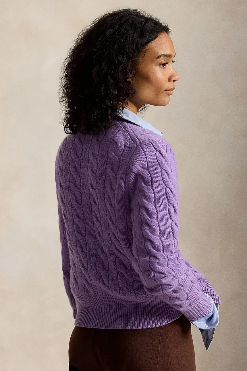 Cardigan donna in lana e cachemire 211972104 505 RALPH LAUREN 