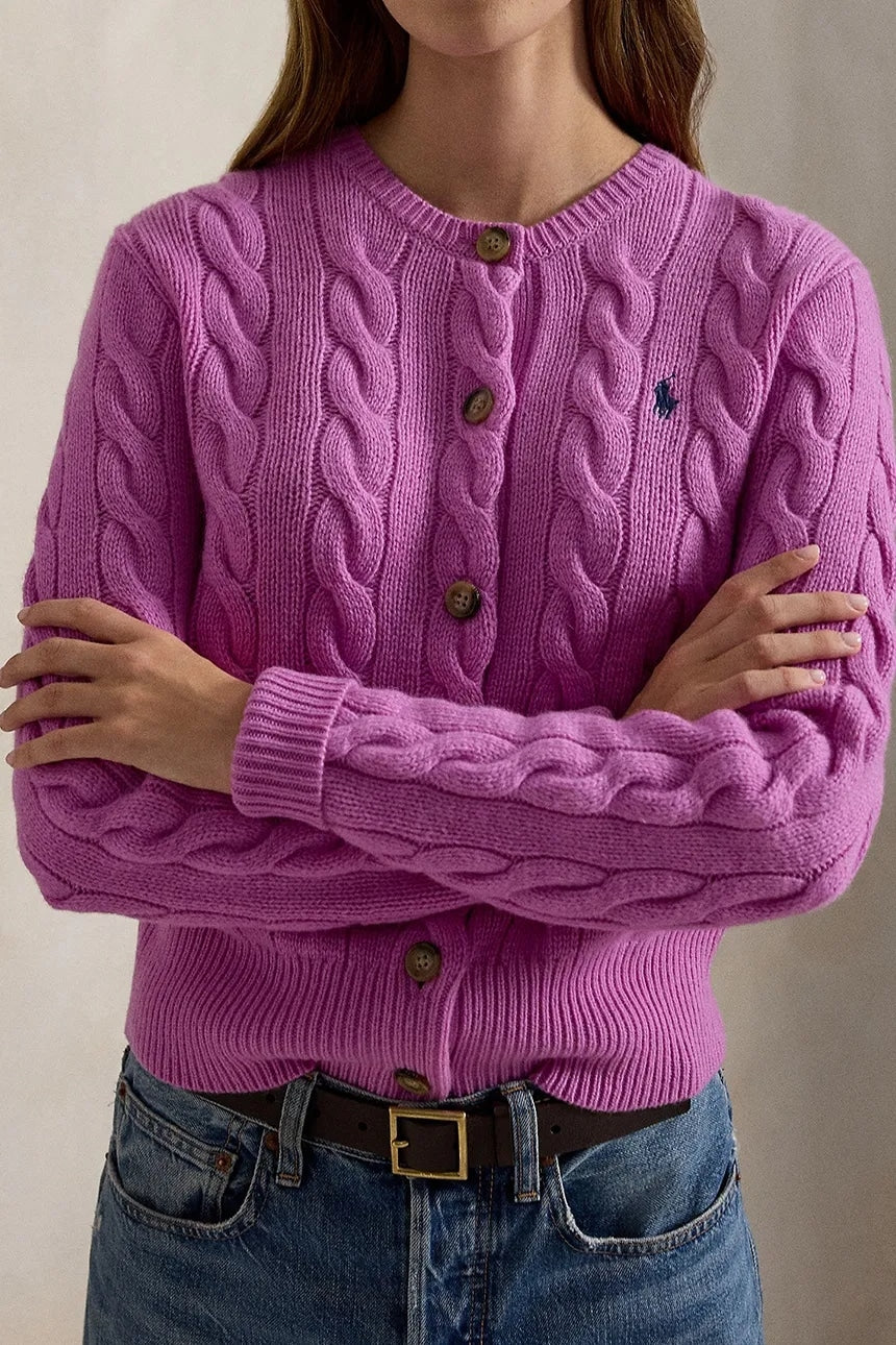 Cardigan donna in lana e cachemire 211972104 510 RALPH LAUREN 