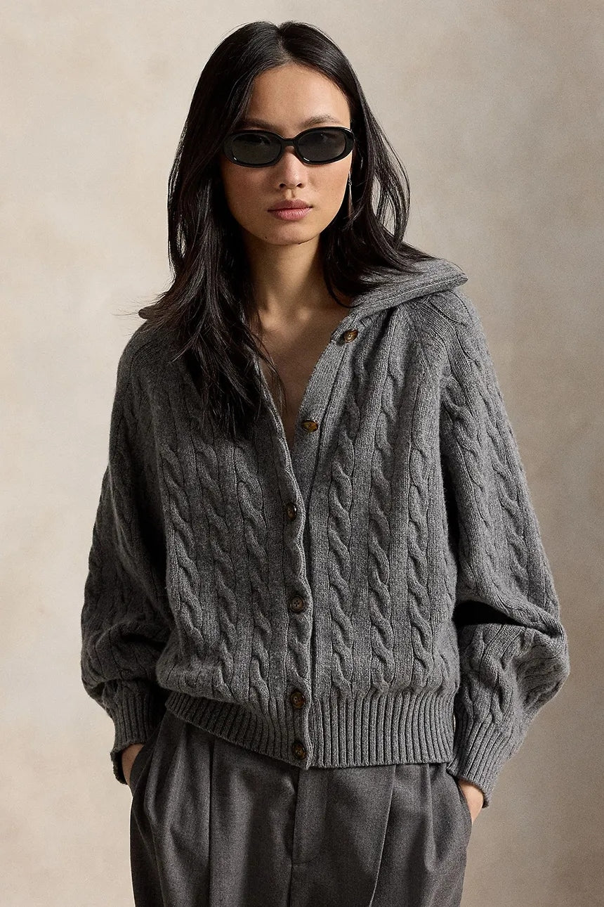Cardigan da donna in lana 211B17757 002 RALPH LAUREN 