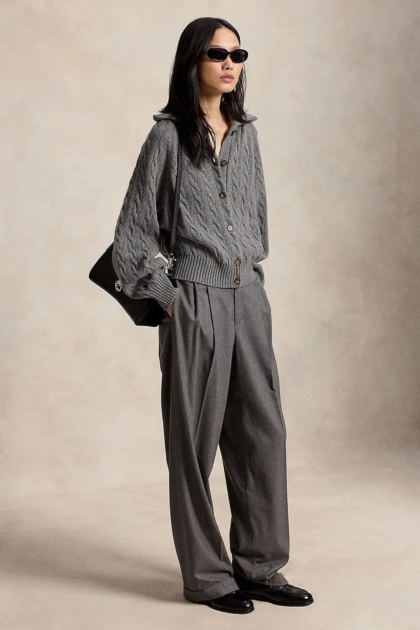 Cardigan da donna in lana 211B17757 002 RALPH LAUREN 