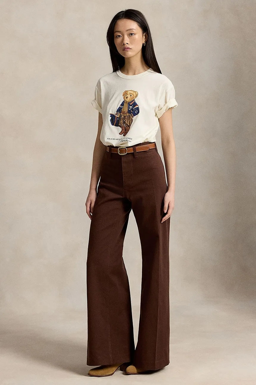 T-shirt da donna in cotone polo Bear 211B17774 001 RALPH LAUREN 