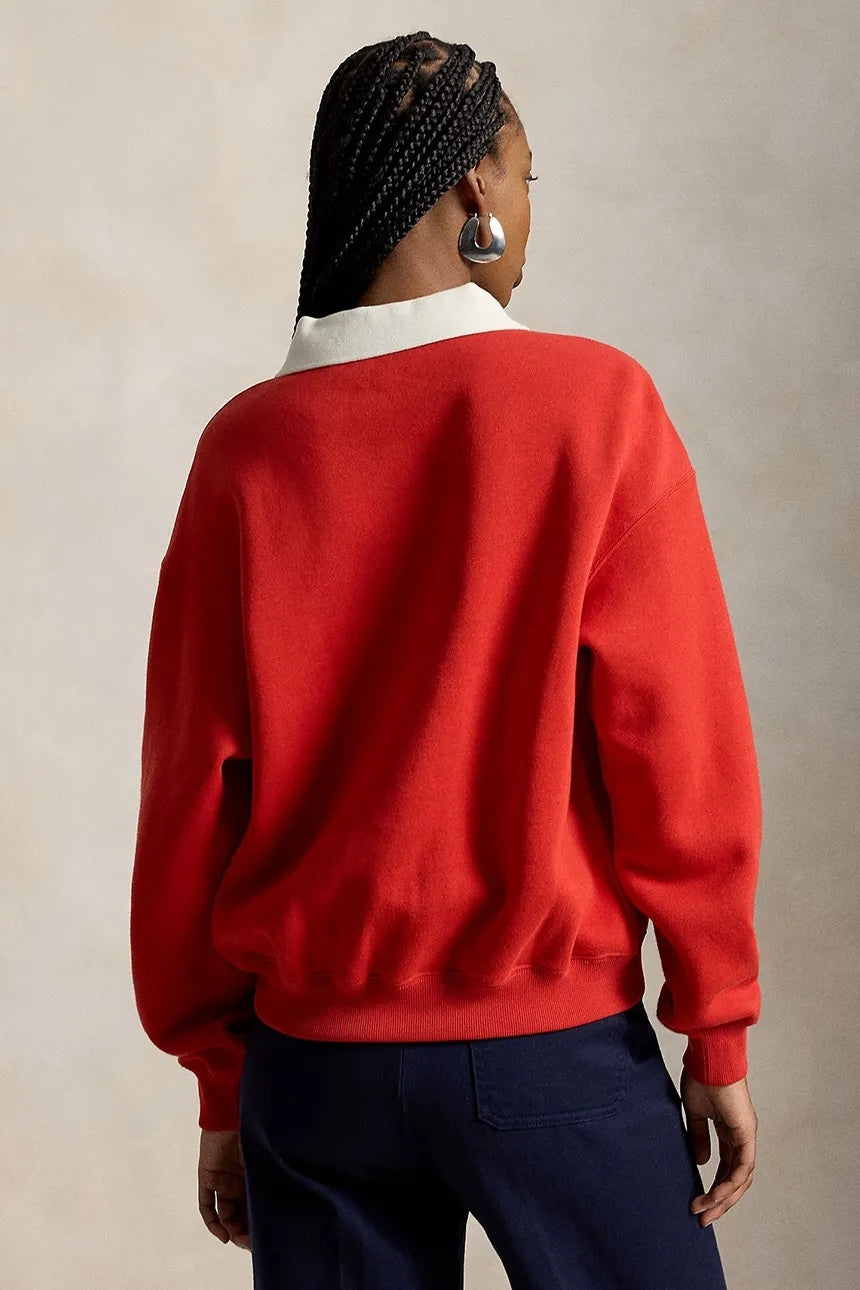 Felpa da donna in cotone<BR/> 211B17805 002 RALPH LAUREN 