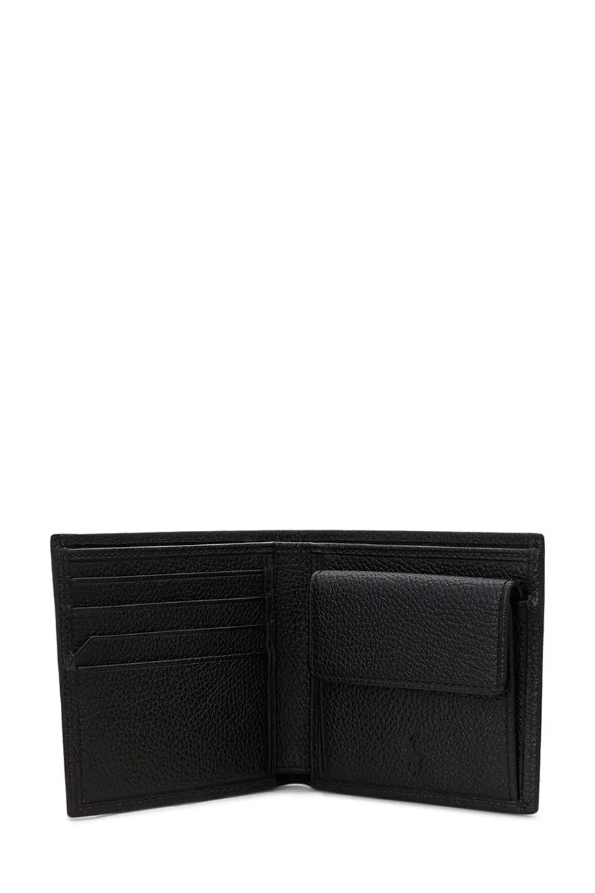 Portafoglio da uomo in pelle<BR/> 405963225 001 RALPH LAUREN 