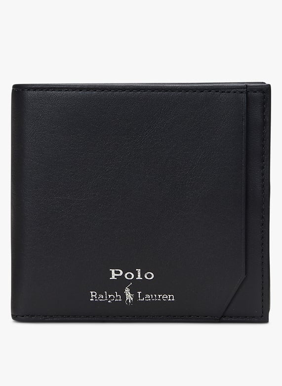 Portafoglio in pelle monocolore - Nero 405963229 001 RALPH LAUREN 