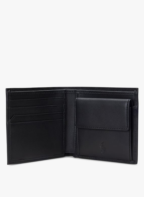 Portafoglio in pelle monocolore - Nero 405963229 001 RALPH LAUREN 