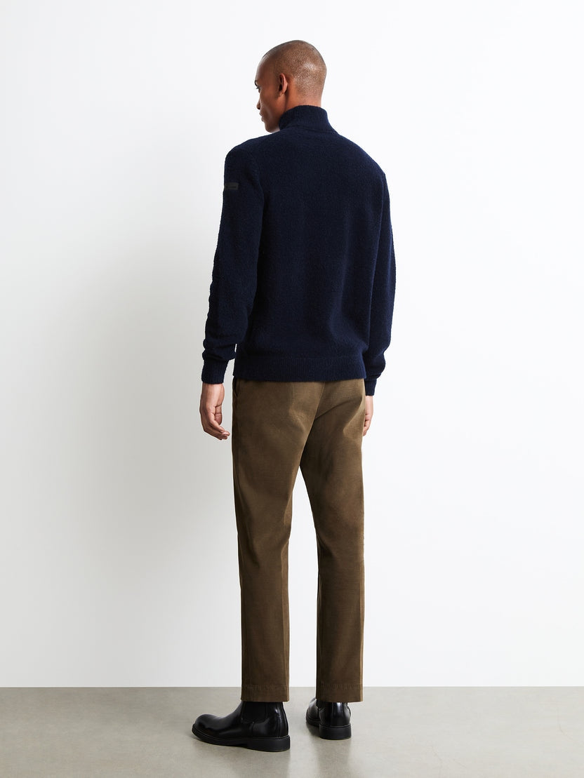 Bouclè Full Zip Knit<BR/> W26164 60 RRD 