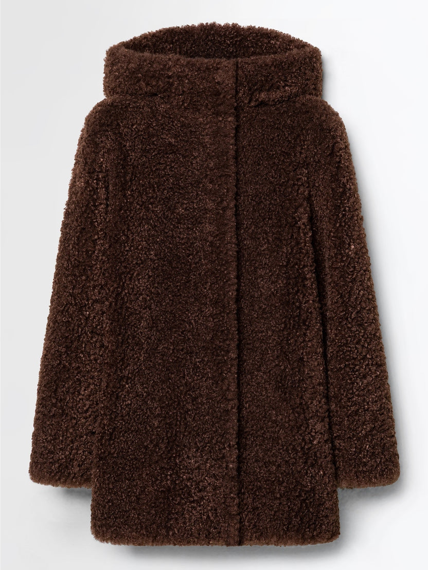Lamb Hood Wom Jkt<BR/> W26571 80 RRD 