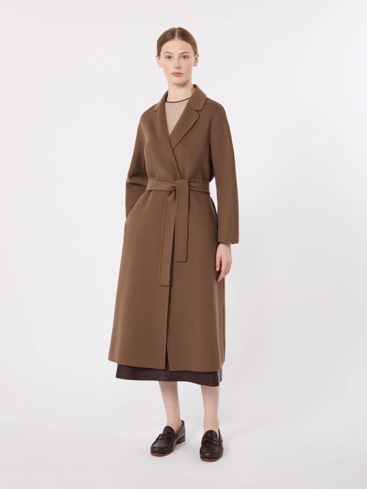 'S MAX MARA Cappotto midi in drap di lana ESTURIA 097 S MAX MARA 
