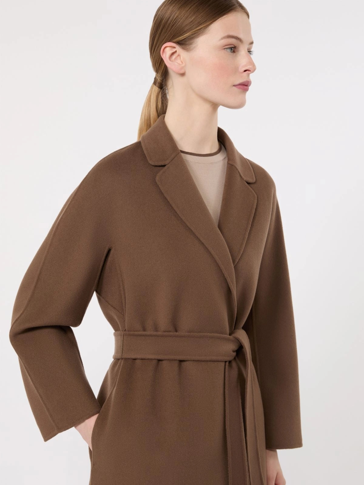 'S MAX MARA Cappotto midi in drap di lana ESTURIA 097 S MAX MARA 