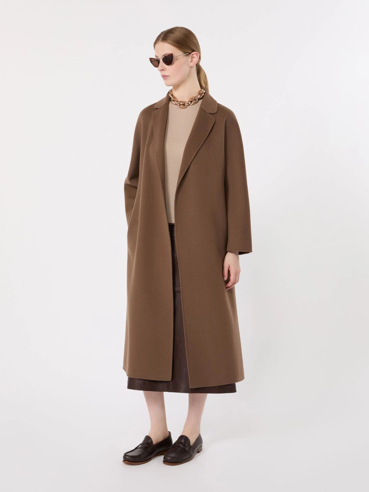 'S MAX MARA Cappotto midi in drap di lana ESTURIA 097 S MAX MARA 