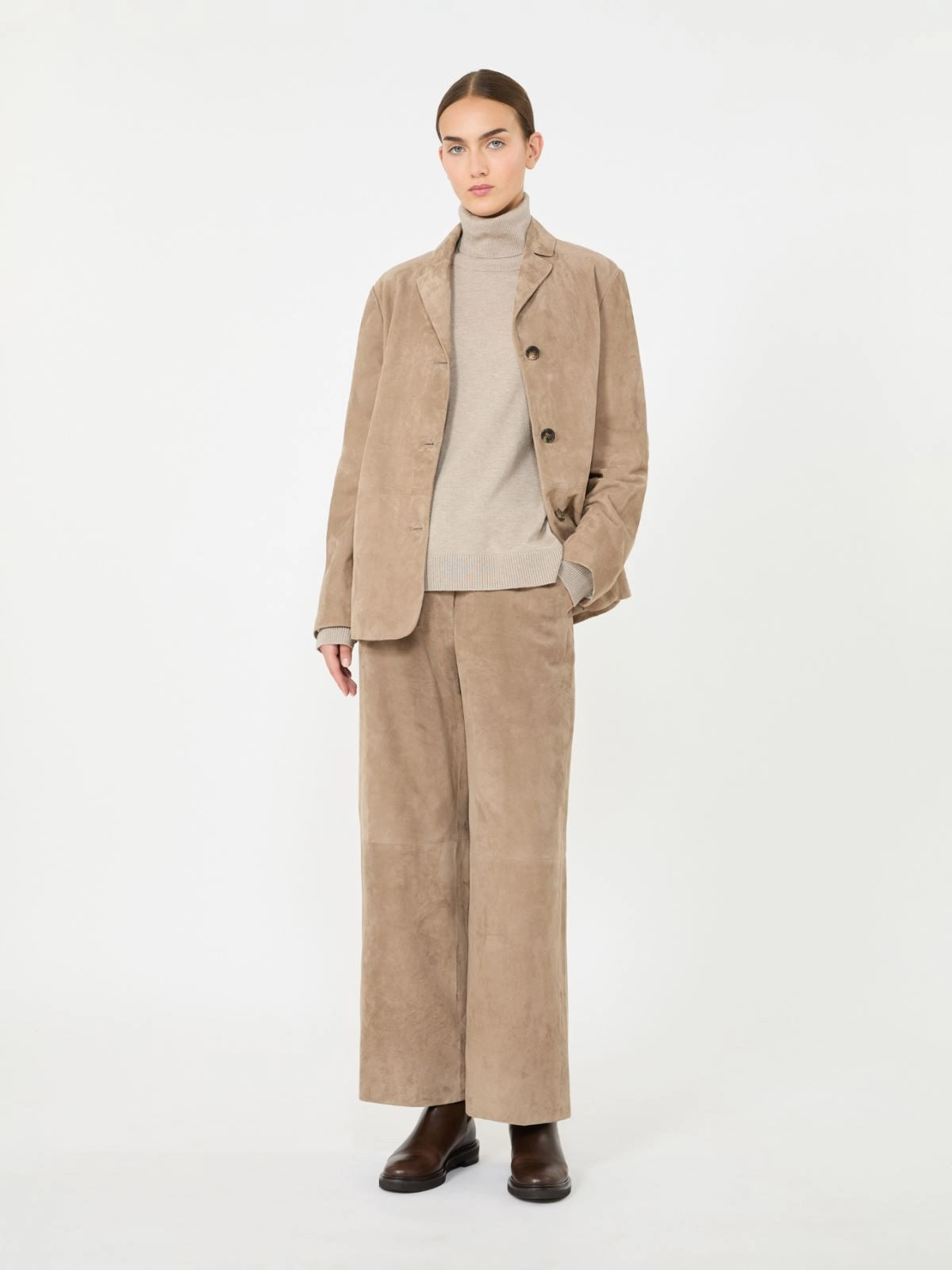 'S MAX MARA<BR/>Dolcevita in lana con toppe logate SMMALLEGRA 002 S MAX MARA 