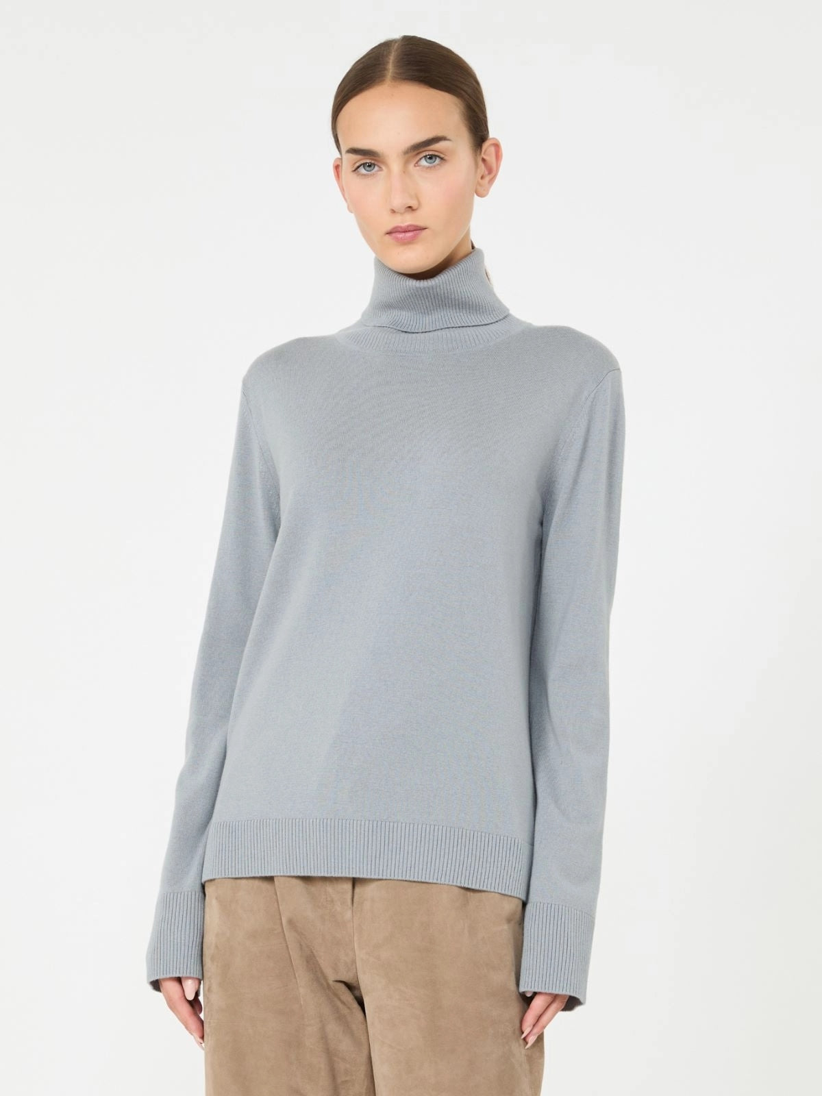 'S MAX MARA<BR/>Dolcevita in lana con toppe logate SMMALLEGRA 008 S MAX MARA 