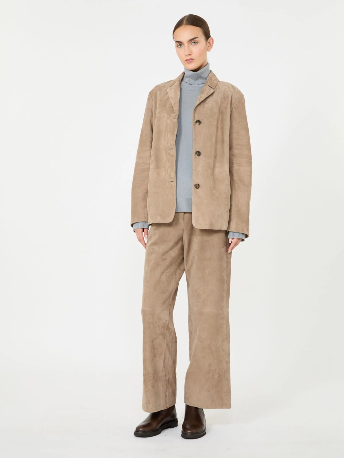 'S MAX MARA<BR/>Dolcevita in lana con toppe logate SMMALLEGRA 008 S MAX MARA 